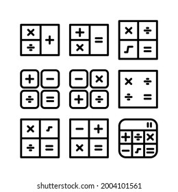 calculation icon or logo isolated sign symbol vector illustration - Collection of high quality black style vector icons
