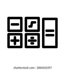 calculation icon or logo isolated sign symbol vector illustration - high quality black style vector icons

