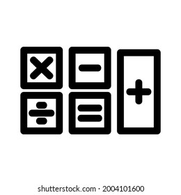 calculation icon or logo isolated sign symbol vector illustration - high quality black style vector icons
