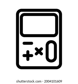 icono de cálculo o logotipo símbolo de signo aislado ilustración vectorial - iconos vectoriales de estilo negro de alta calidad
