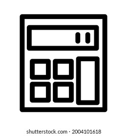 icono de cálculo o logotipo símbolo de signo aislado ilustración vectorial - iconos vectoriales de estilo negro de alta calidad
