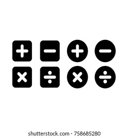 Calculation icon set