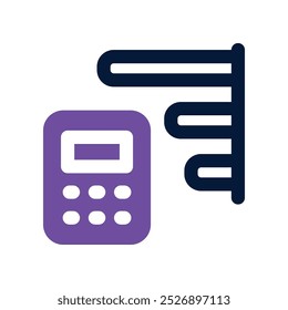 Icono de cálculo. Icono de Vector de doble tono para su Sitio web, móvil, presentación y diseño de logotipo.
