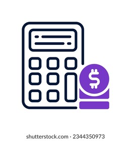 calculation icon for your website, mobile, presentation, and logo design.