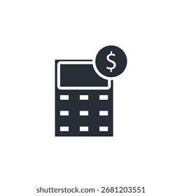 iconos de cálculo.Trazo editable.Signo de estilo lineal para uso Diseño web, logotipo.Ilustración de símbolo.