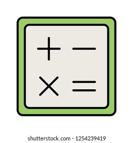 Calculation line filled icon