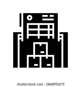 calculation of optimal stock glyph icon vector. calculation of optimal stock sign. isolated contour symbol black illustration