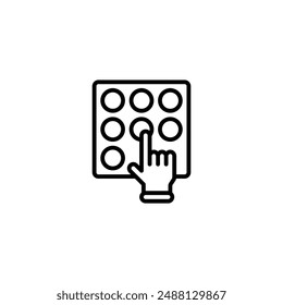icono de esquema de cálculo e ilustración
