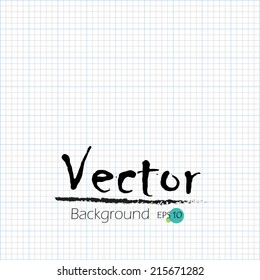 calculation sheet, graph paper background, vector illustration