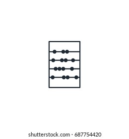 Calculation silhouette icon. High quality black monochrome logo for web site design and mobile apps. Vector illustration on a white background.