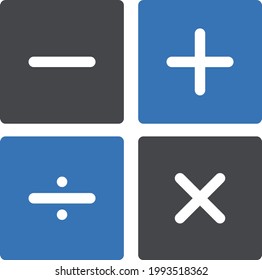 calculation vector glyph colour icon