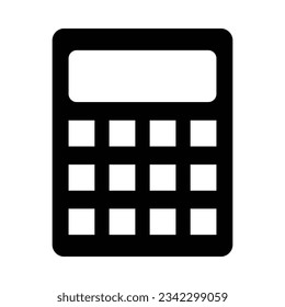Calculation Vector Glyph Icon For Personal And Commercial Use.
