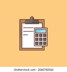 calculation Vector illustration on a transparent background. Premium quality symbols. Vector Line Flat color  icon for concept and graphic design.