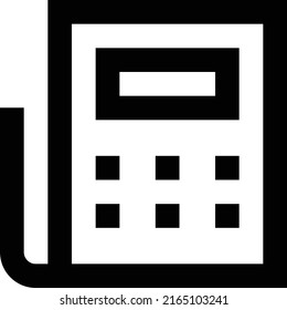 Berechnung Vektorgrafik auf transparentem Hintergrund.Hochwertige Symmbols.Stroke Vektorsymbole für Konzept und Grafikdesign.