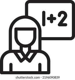 calculation Vector illustration on a transparent background. Premium quality symmbols. Thin line vector icons for concept and graphic design.