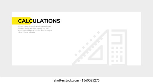 CALCULATIONS BANNER CONCEPT