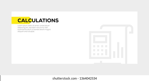 CALCULATIONS BANNER CONCEPT