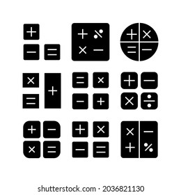 calculations icon or logo isolated sign symbol vector illustration - Collection of high quality black style vector icons
