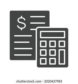 Calculations icon vector image. Can also be used for Business Startup. Suitable for mobile apps, web apps and print media.