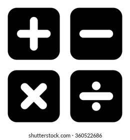 Calculaton icon set . Vector illustration