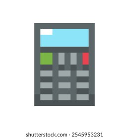 Calculator 8-bit icon, Calculator pixel item.