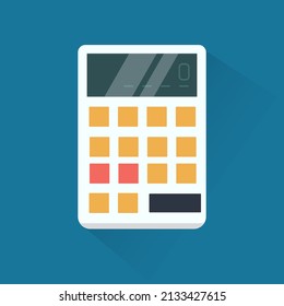 Calculator, accountancy office working vector