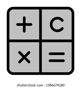 calculator accounting mathematics icon vector