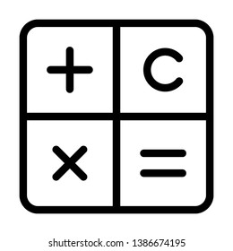calculator accounting mathematics icon vector