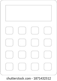 calculator  for accounting  Vector Icon 
