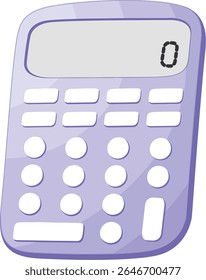 Calculator Analog Manual Purple Kalkulator