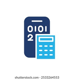 calculator app colored icon vector design good for web or mobile app