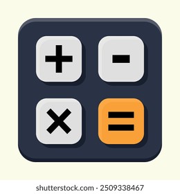 Icono del App de la calculadora. Icono de aplicación de calculadora.