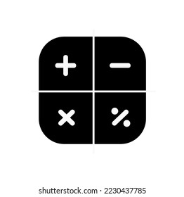 Calculator app icon with white background