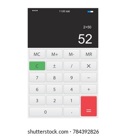 Calculator App vector illustration