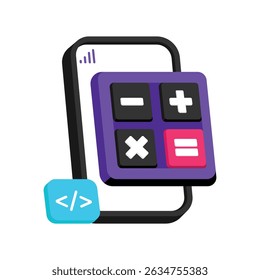 Icono de estilo de Vector de App de calculadora. Archivo Eps 10