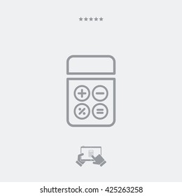 Calculator application flat icon