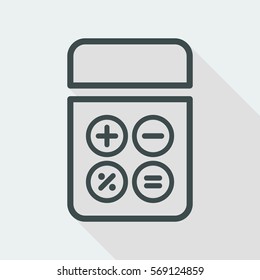 Calculator application flat icon