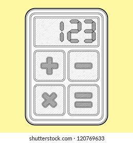 Calculator, application icon - isolated illustration