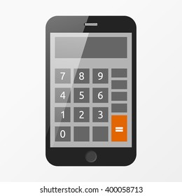 Calculator application in smartphone