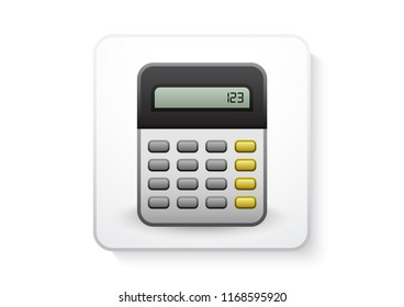 calculator application vector icon 