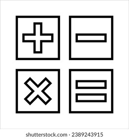 Calculator, Assessment icon illustration. Design icon