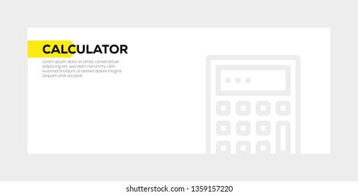 CALCULATOR BANNER CONCEPT