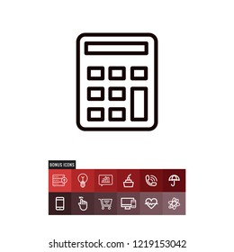 Calculator black friday vector icon