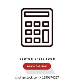 Calculator black friday vector icon