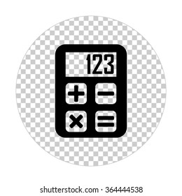 calculator  - black vector icon