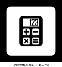 calculator  - black vector icon