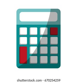 calculator with blank buttons and screen icon image 