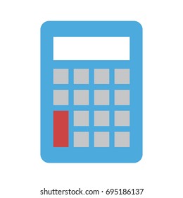 calculator with blank keys icon image 