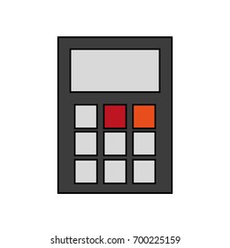 calculator with blank keys icon image 