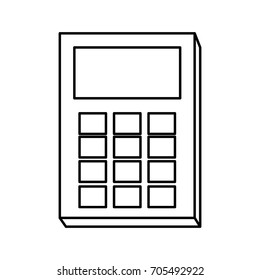calculator with blank keys icon image 